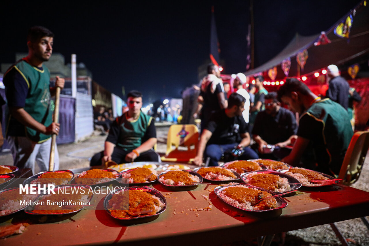 Irak'taki ikram çadırlarından fotoğraflar