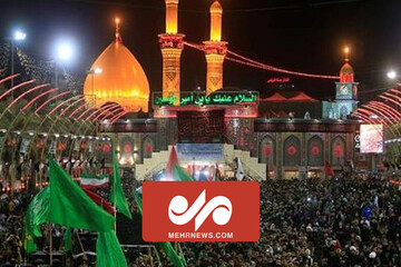 حال و هوای اطراف حرم امام حسین(ع) در شب اربعین