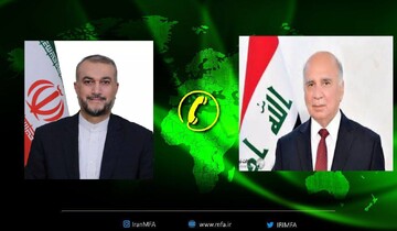ایرانی وزیر خارجہ کا عراقی ہم منصب کو ٹیلیفون؛اربعین کے موقع پر عراق کی مہمان نوازی کا شکریہ ادا کیا