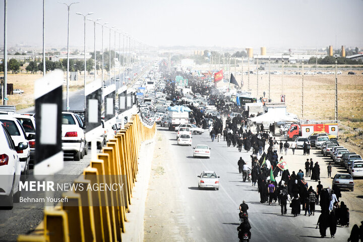 تمهیدات ترافیکی پیاده‌روی جاماندگان اربعین در اراک اندیشیده شد