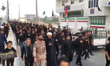 پیاده روی اربعین حسینی در بندر سیراف