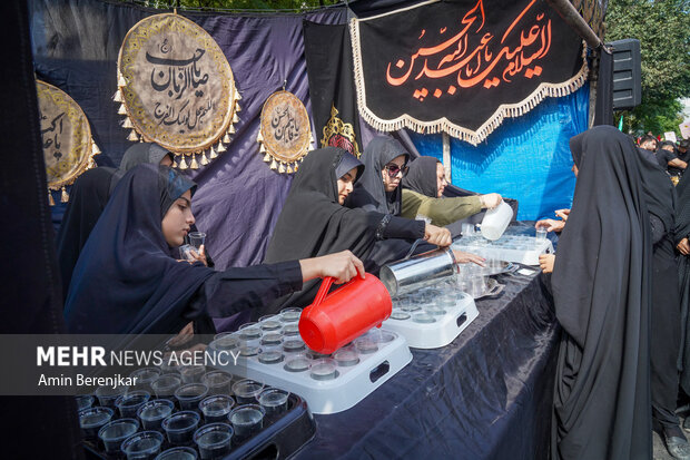 راهپیمایی دلدادگان اربعین حسینی در شیراز