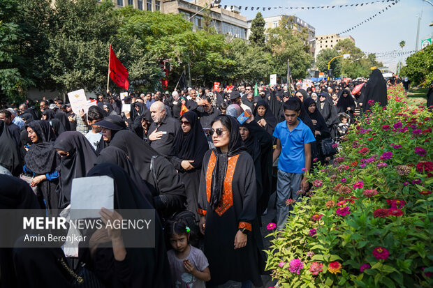 راهپیمایی دلدادگان اربعین حسینی در شیراز