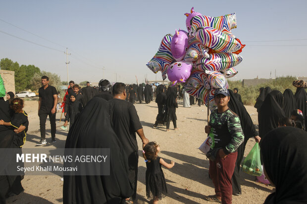 جاماندگان پیاده روی اربعین جنوب عراق