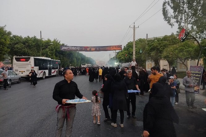 پیادهروی دلدادگان اربعین حسینی در بوشهر برگزار شد