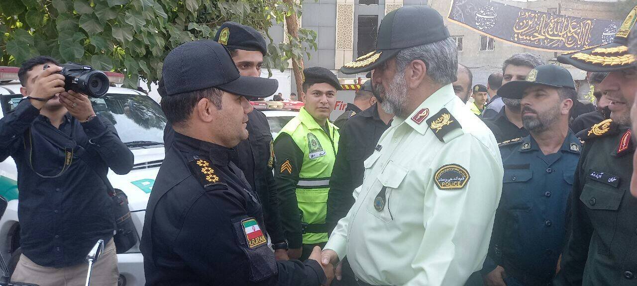 حضور فرمانده انتظامی پایتخت در راهپیمایی جاماندگان اربعین+تصاویر