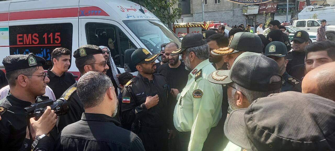 حضور فرمانده انتظامی پایتخت در راهپیمایی جاماندگان اربعین+تصاویر