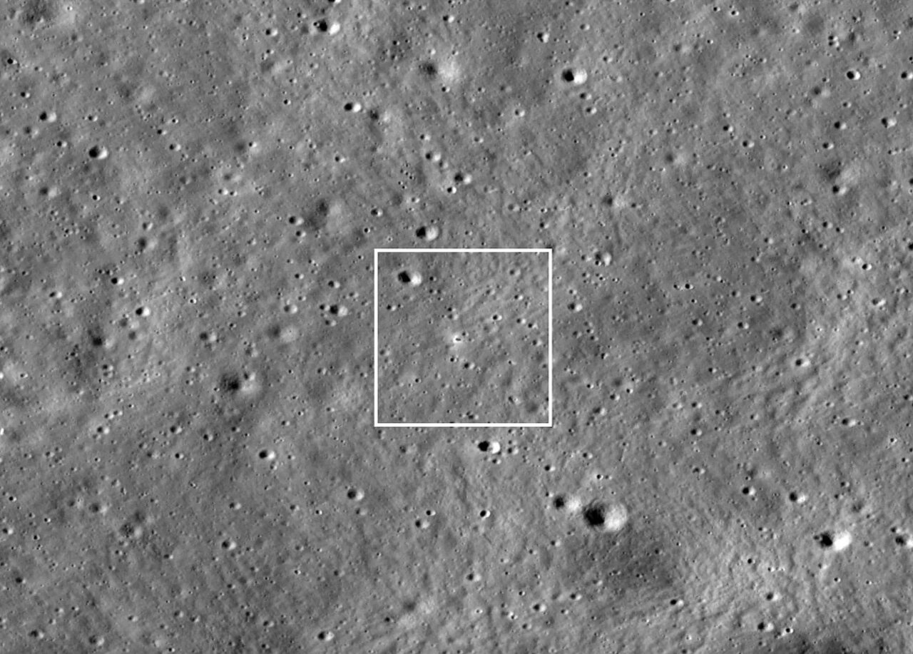 تصویری از لندر هندی روی ماه ثبت شد