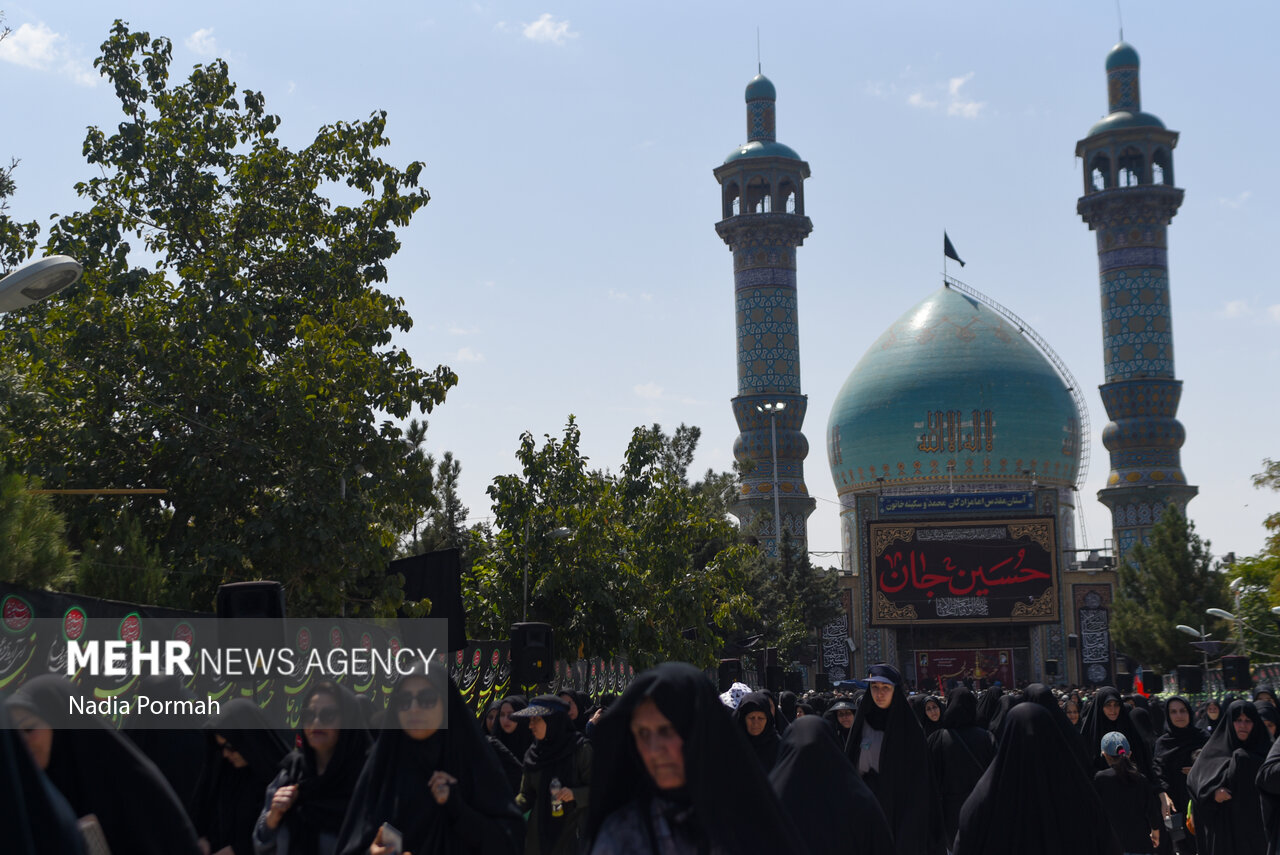 قدمهایی که حال و هوای کربلا را در البرز زنده کرد