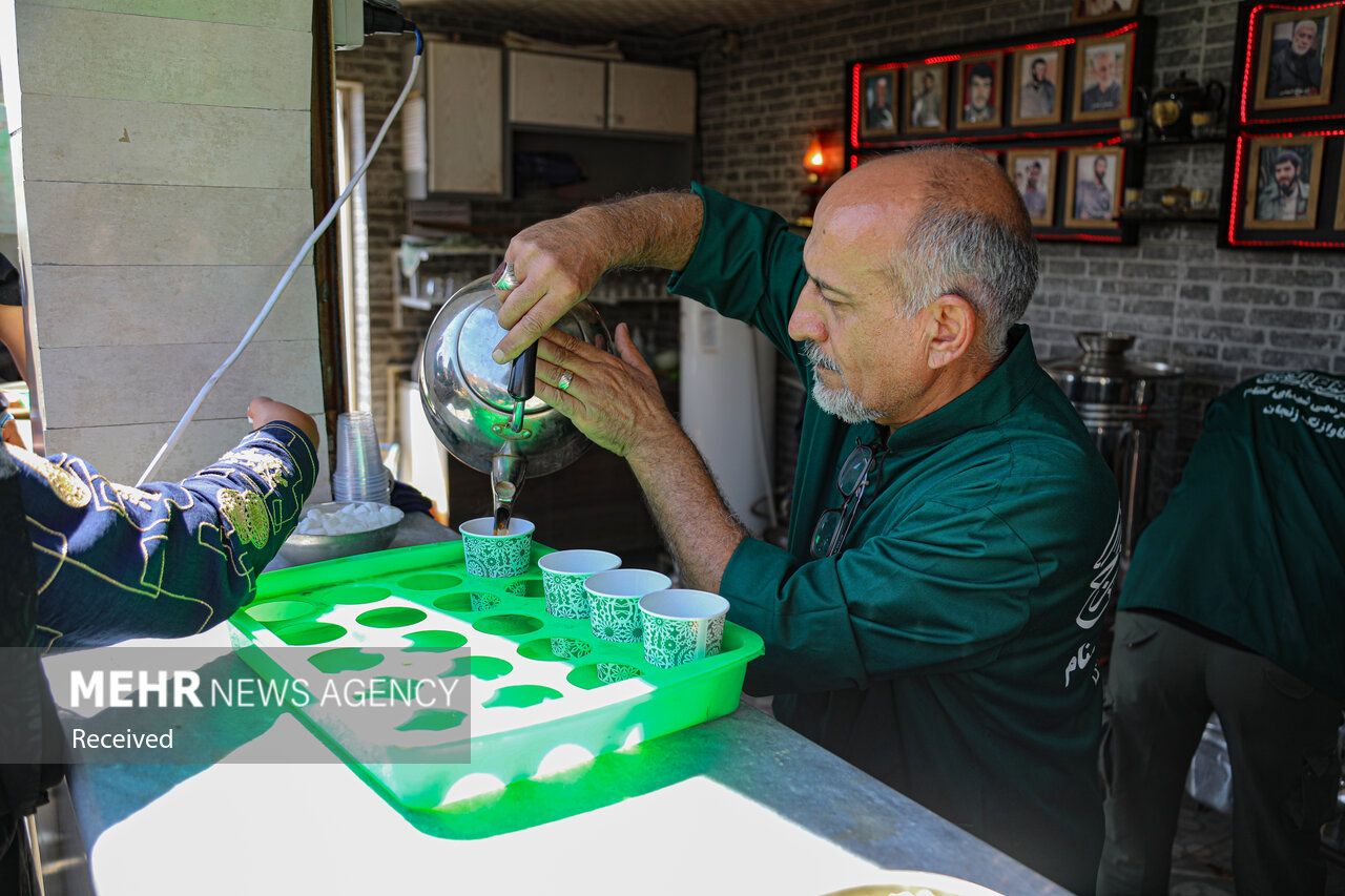 سنگ تمام مردم اسلام آبادغرب از زوار اربعین