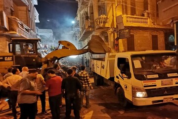 ریزش ساختمان مسکونی در پایتخت مصر دست کم ۴ کشته بر جای گذاشت