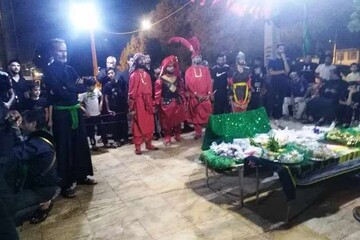 اجرای نمایش خیابانی «غم ِ فراق» در مرز شلمچه