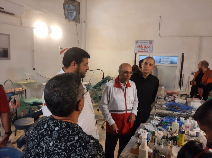 همکاری ۵۶۰۰ کادر درمان و پزشک سیار در اربعین