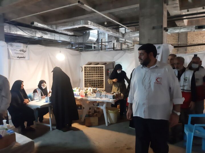 همکاری ۵۶۰۰ کادر درمان و پزشک سیار در اربعین