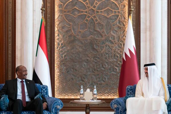دیدار رئیس شورای حاکمیتی سودان با امیر قطر