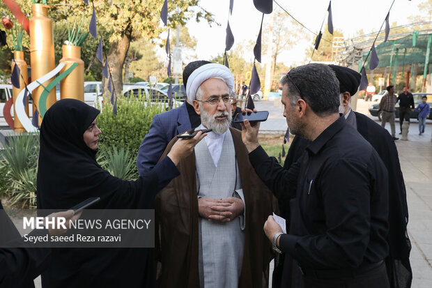  حجت‌الاسلام محمد موحدی آزاد دادستان کل کشور در مراسم بزرگداشت سالگرد شهدای هفدهم شهریور در تهران حضور دارد