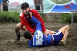 Beach sambo competitions in Gilan province