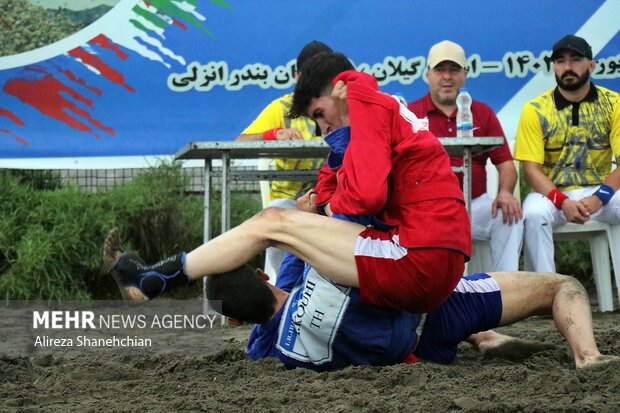 Beach sambo competitions in Gilan province
