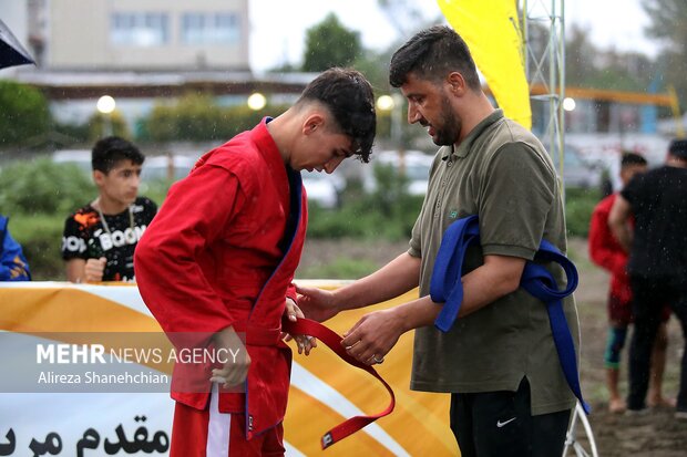 Beach sambo competitions in Gilan province
