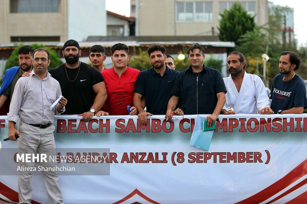 Beach sambo competitions in Gilan province
