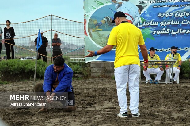 Beach sambo competitions in Gilan province
