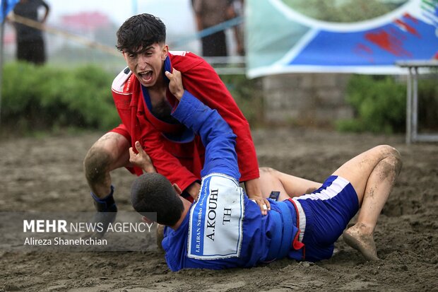 Beach sambo competitions in Gilan province
