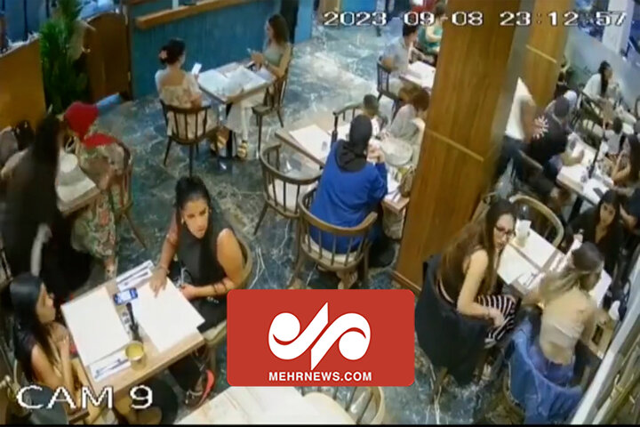 لحظه فرار مشتریان یک رستوران هنگام زلزله هولناک مراکش