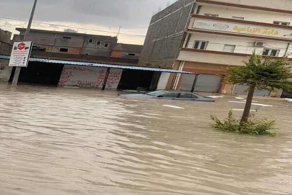 بارش شدید باران در لیبی
