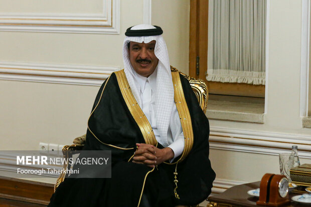  عبدالله بن سعود العنزی سفر جدید عربستان در محل دیدار با حسین امیر عبداللهیان وزیر امور خارجه ایران حضور دارد