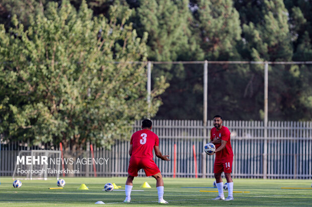 سامان قدوس در سومین جلسه تمرین تیم ملی فوتبال ایران برای برگزاری دیدار دوستانه برابر تیم‌آنگولا حضور دارد