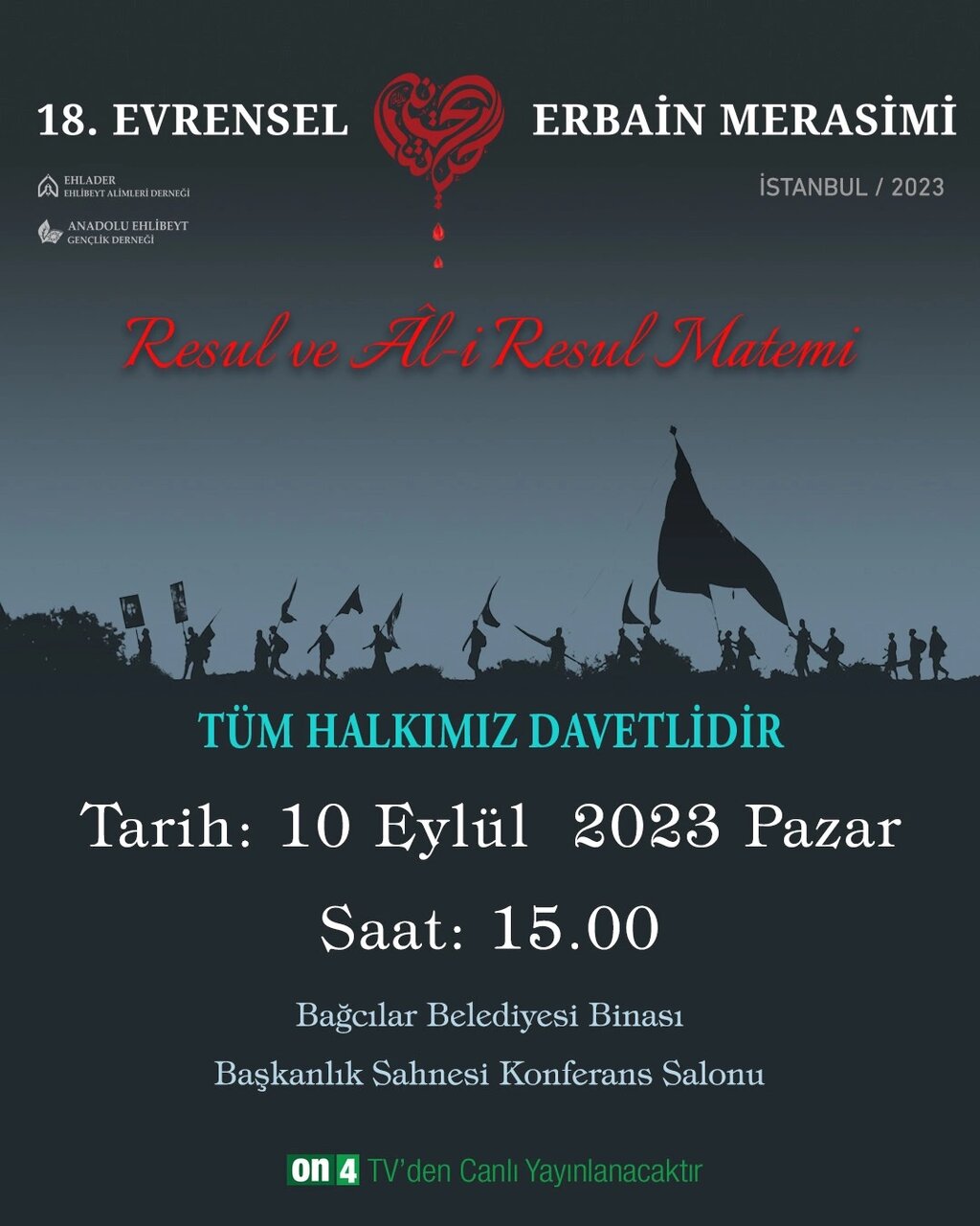 Evrensel Erbain Merasimi, bugün İstanbul'da düzenleniyor