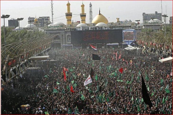 Iranians simulating Arbaeen Walk across country