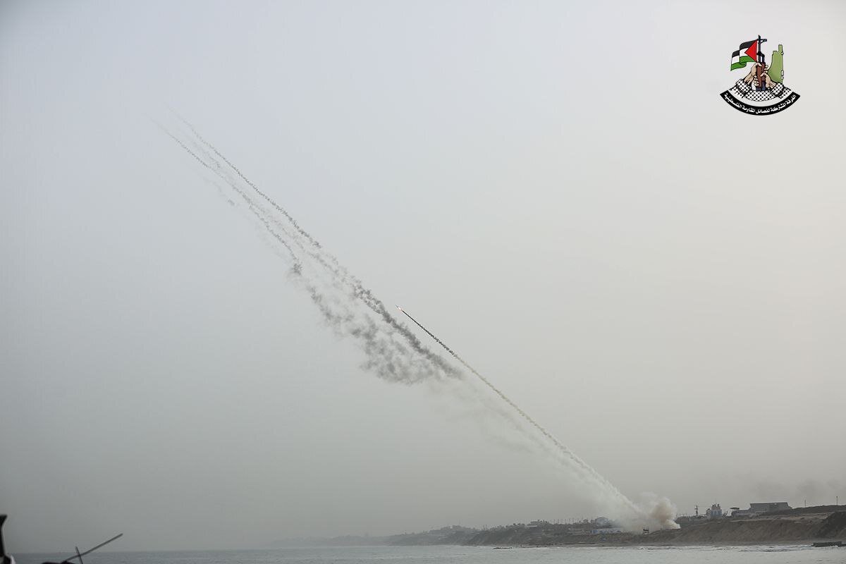 تصاویری از رزمایش الرکن الشدید ۴/ قدرت‌نمایی مقاومت در نوار غزه