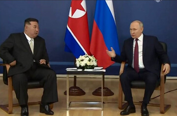 پایان گفت‌وگوی ۴ ساعته «پوتین» و «کیم جونگ‌اون»/ رهبر کره شمالی روسیه را ترک کرد