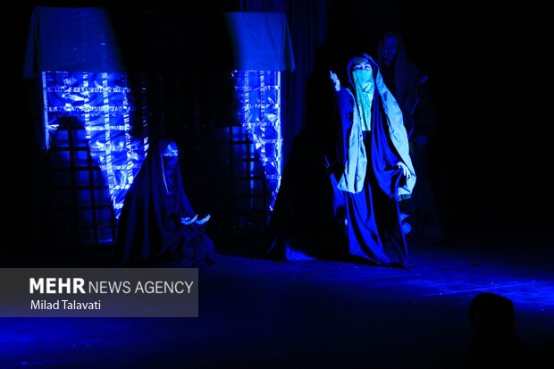 اجرای نمایش آئینی «خاتون کربلا» در فومن