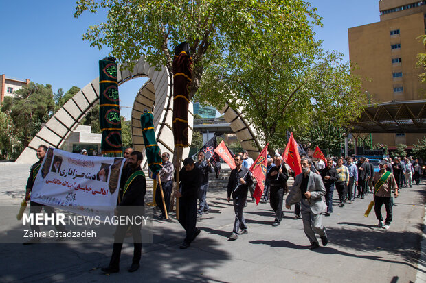 مراسم عزاداری اهالی خیابان طالقانی تهران 15