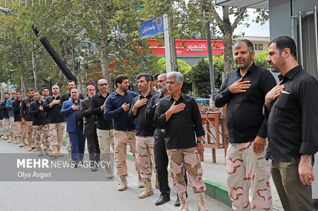 مراسم عزاداری و دسته‌روی نیروهای مسلح در گرگان