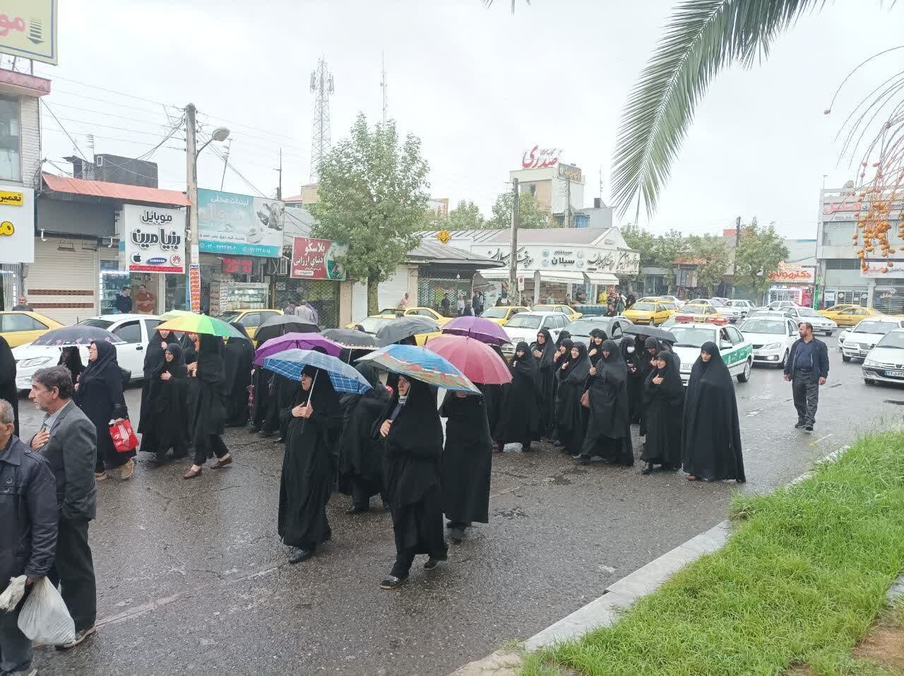 عزاداری مردم صومعه سرا در سوگ پیامبر گرامی اسلام