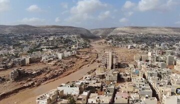 VIDEO: Aerial footage of flood-hit Libyan town