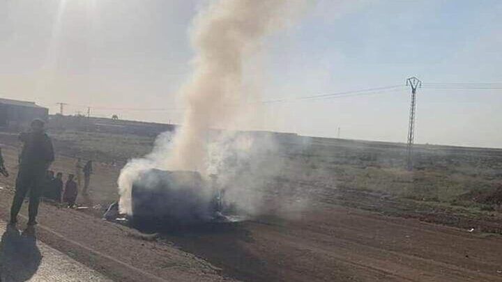 Turkish drone on US-backed SDF vehicles leaves casualties