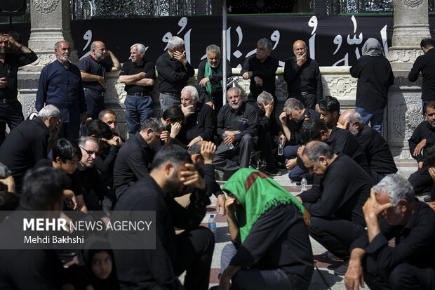 شہادت امام رضا علیہ السلام کی مناسبت سے حرم حضرت معصومہ (س) میں عزاداری
