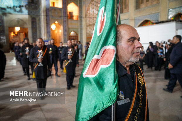 Imam Reza mourning ceremony in Shah Cheragh shrine
