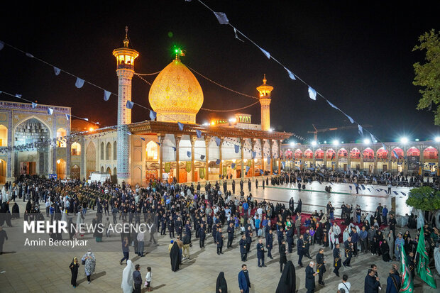 Imam Reza mourning ceremony in Shah Cheragh shrine
