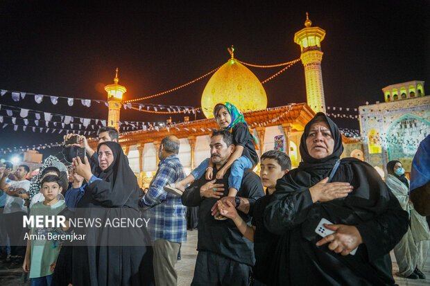 Imam Reza mourning ceremony in Shah Cheragh shrine
