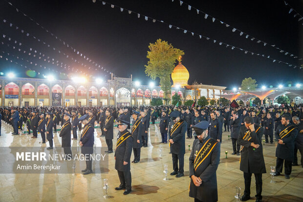 Imam Reza mourning ceremony in Shah Cheragh shrine
