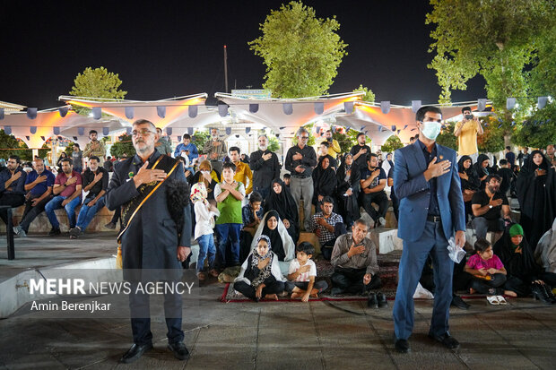 Imam Reza mourning ceremony in Shah Cheragh shrine
