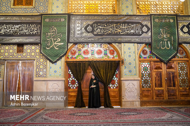 Imam Reza mourning ceremony in Shah Cheragh shrine
