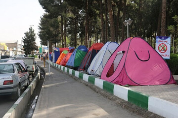 معضل چادرهای مسافرتی در حاشیه پارک های همدان