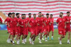 Training session of Persepolis FC prior to match vs. Al-Nasr