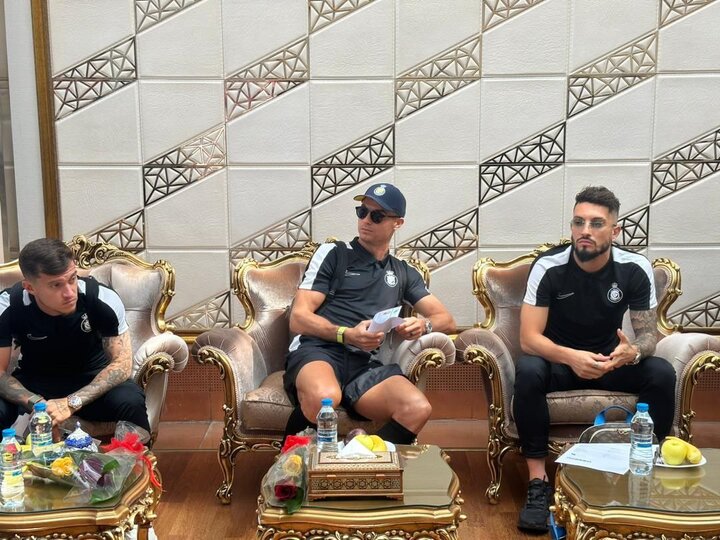 دیدار دایی با رونالدو در هتل/اولین تصویر از حضور رونالدو در تهران